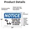 Signmission Please Do Not Feed The Ducks And Geese Sign With Symbol, 24 in W x Rectangle, Vinyl Decal OS-2PACK-NS-D-1824-L-17379 - alternate 3